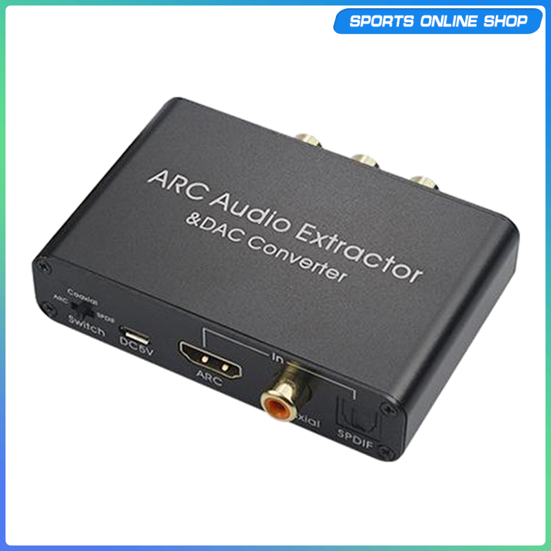 Bộ Chuyển Đổi Âm Thanh Đồng Trục Kỹ Thuật Số 192khz Dac Sang Analog L / R 3.5mm Cho Hdtv