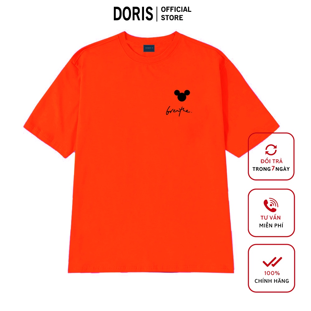 [Mã DORRT8250 giảm 250k] Áo thun MICKEY BRE chất liệu cotton 100% áo phông form rộng DORRIS N