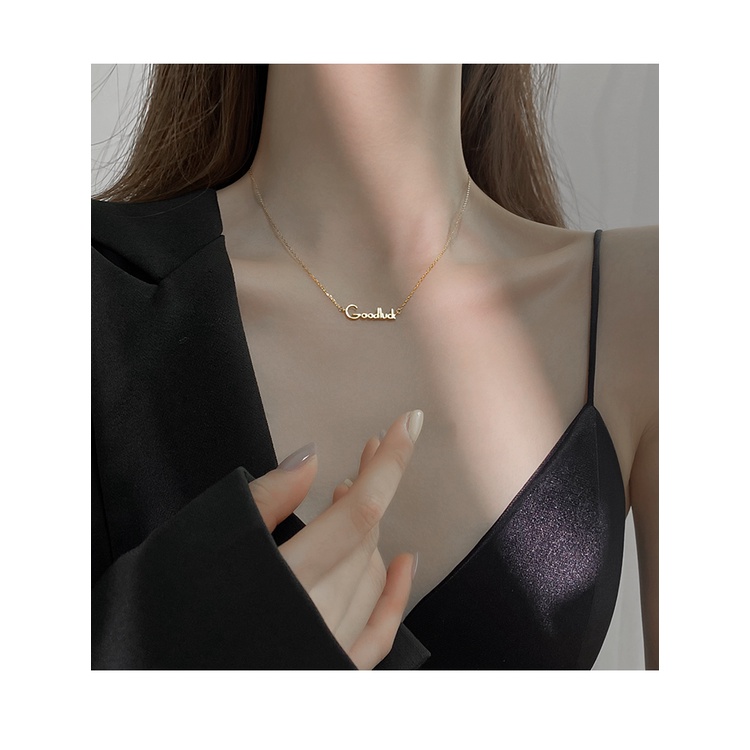 Dây chuyền vòng cổ nữ titan Goodluck X1-109 - CAM KẾT KHÔNG GỈ, KHÔNG BAY MÀU - BẢO HÀNH 12 THÁNG