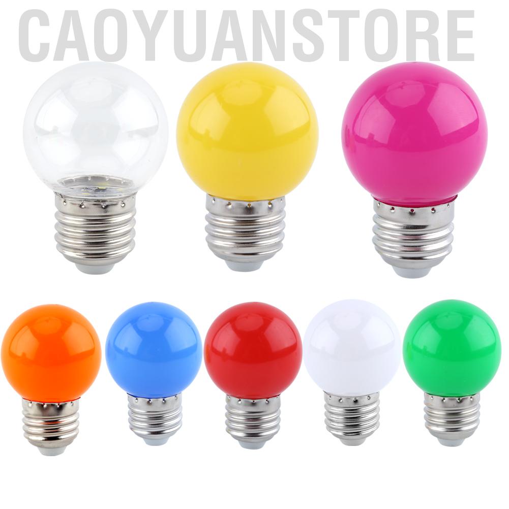 Bóng đèn LED tròn nhiều màu 1W E27