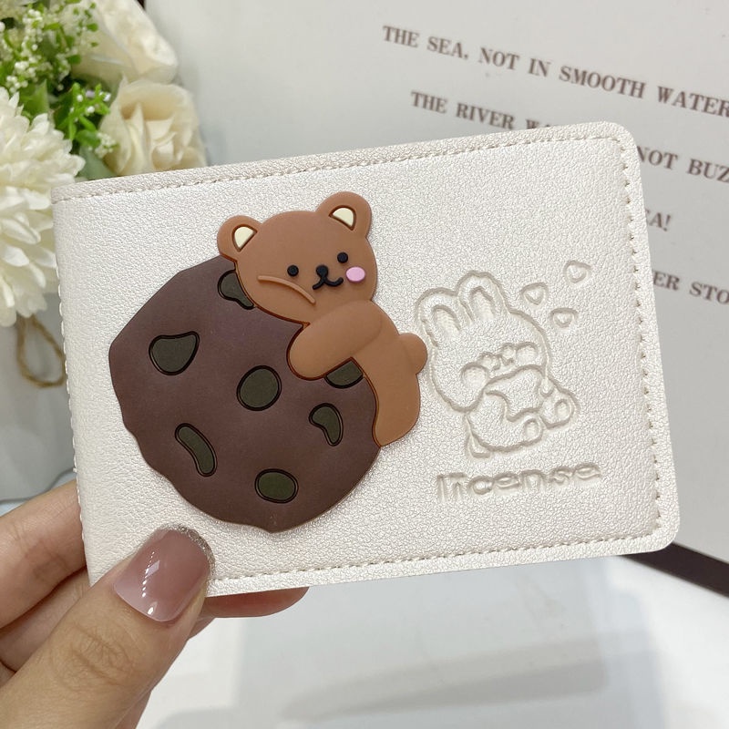 Ví da đựng bằng lái xe họa tiết hoạt hình sáng tạo dễ thương cho nữ