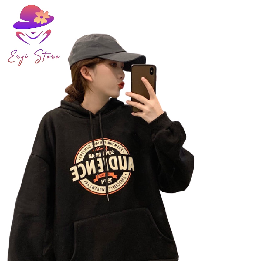 Áo Hoodie AUDIENCE Logo Chữ Tròn Form Rộng Tay Bồng, Áo Hoodie Unisex Form Rộng Nhiều Màu | BigBuy360 - bigbuy360.vn