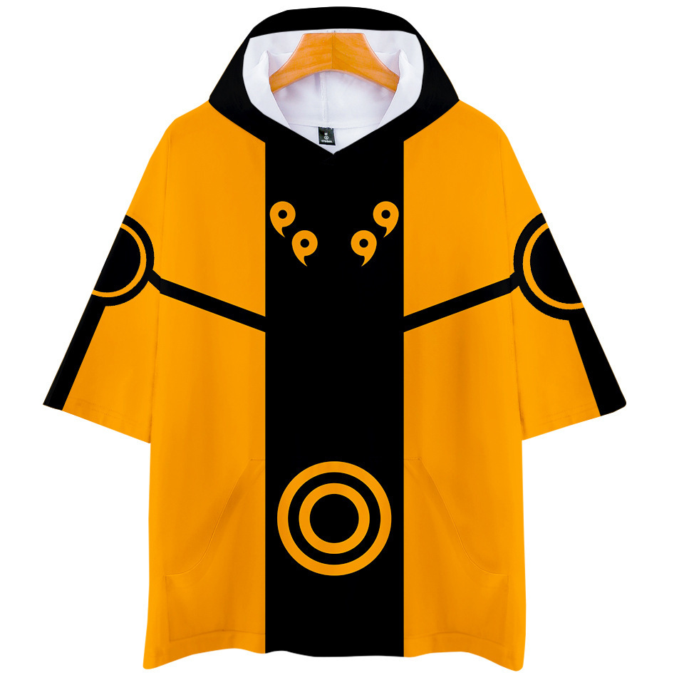 Áo Hoodie Ngắn Tay In Họa Tiết Anime Naruto Mẫu 2020 Dành Cho Nam