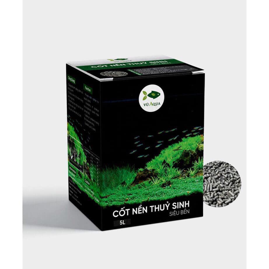 Cốt Nền Thuỷ Sinh Vũ Aqua Hộp 1L, 2L,5L | Giúp bổ sung dinh dưỡng cho cây màu thêm căng- Cốt Nền Thuỷ Sinh Siêu Bền