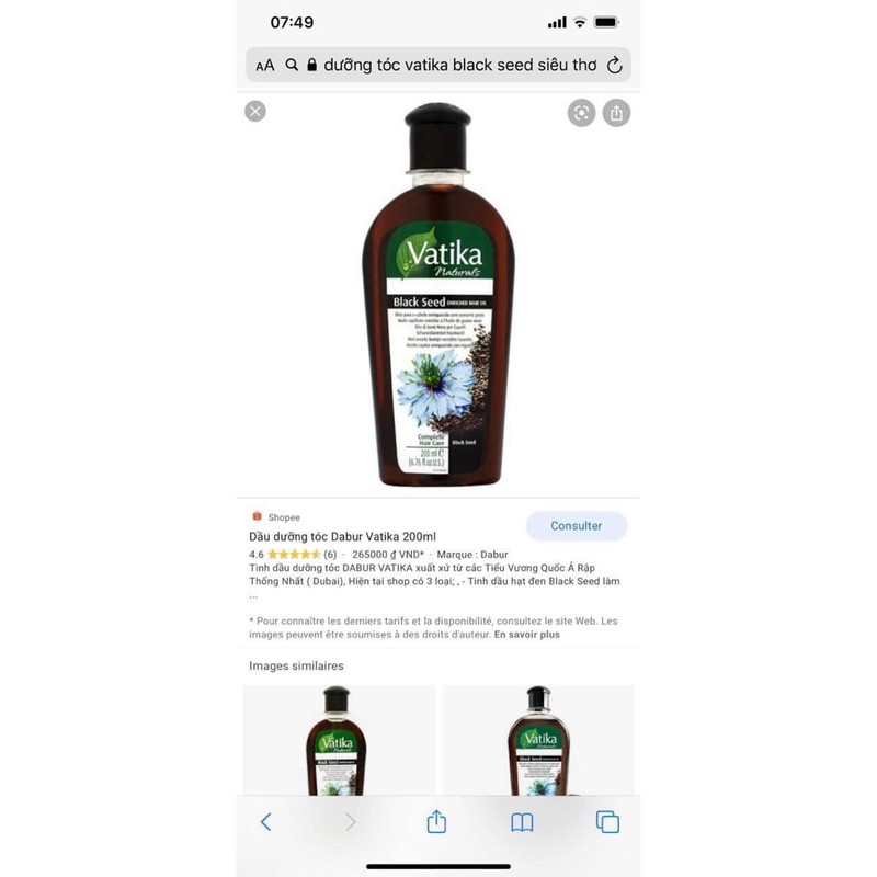 TINH DẦU DƯỠNG TÓC DABUR VATIKA | BigBuy360 - bigbuy360.vn