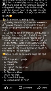 Dán thải độc chân Thái lan