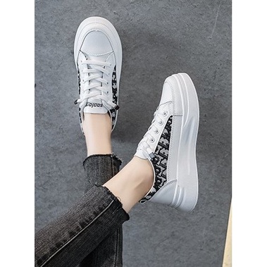 Giày thể thao nữ sneaker cao cấp đế cao 4cm thanh lịch
