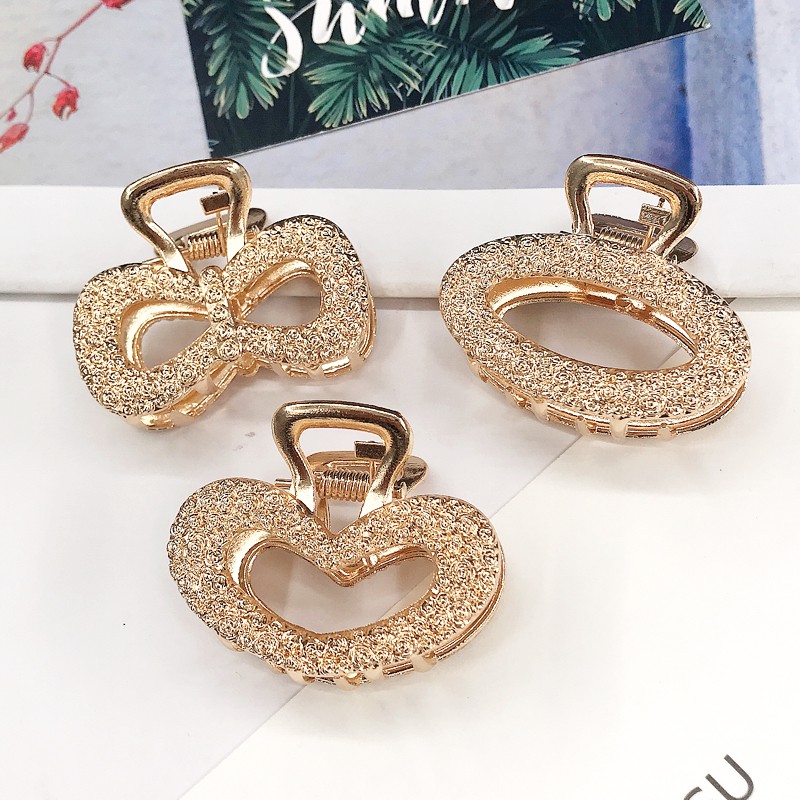 Kẹp Tóc Hàn Quốc Màu Vàng Sang Chảnh Mẩu Mới Hot Trend 2021