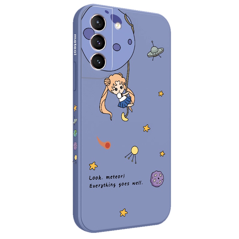 Ốp Điện Thoại Hình Hành Tinh Cô Gái Cho Samsung Galaxy S21 S20 FE Ultra Plus