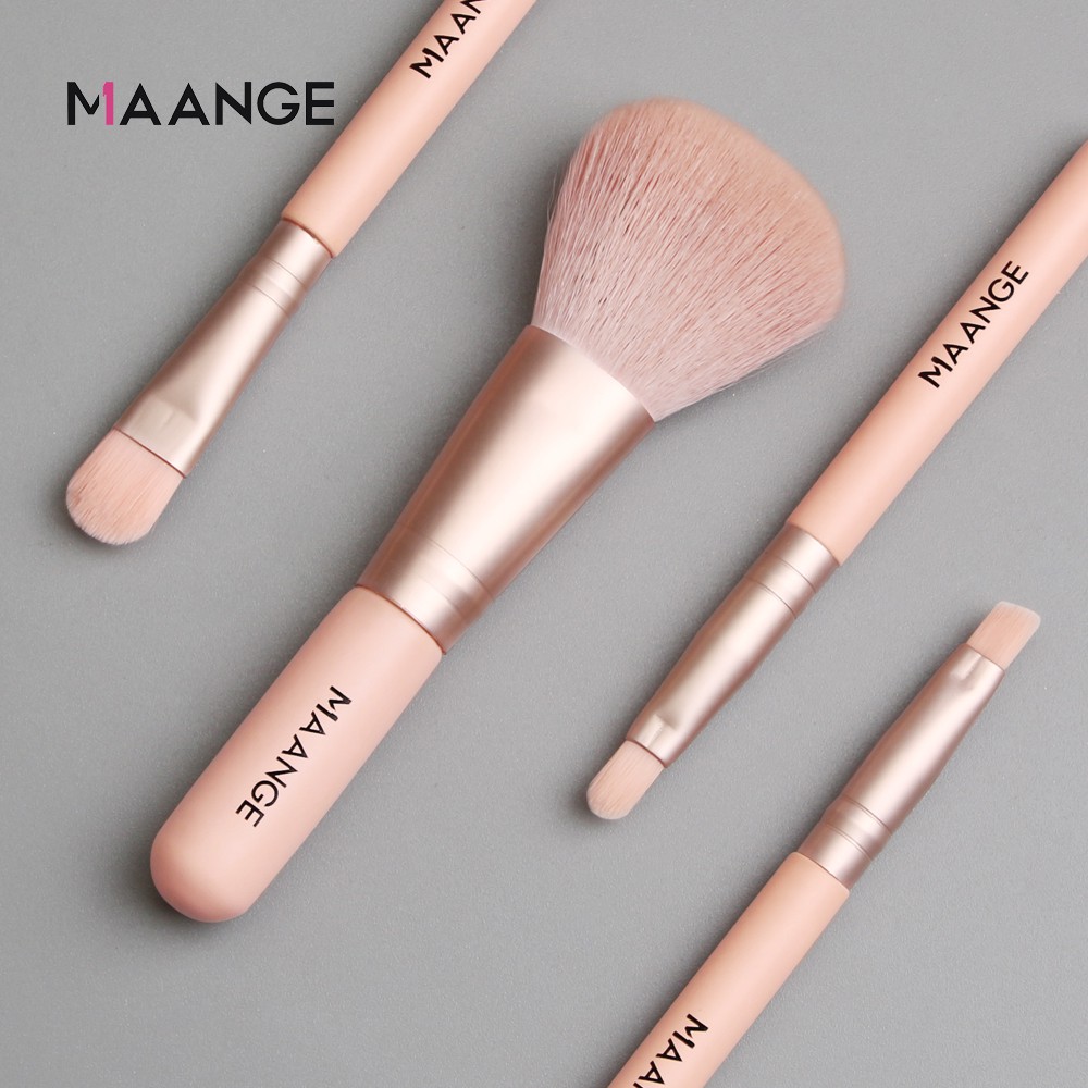 Bộ 4 Cọ Trang điểm MAANGE Mini Kích Nhỏ Gọn Đa Năng