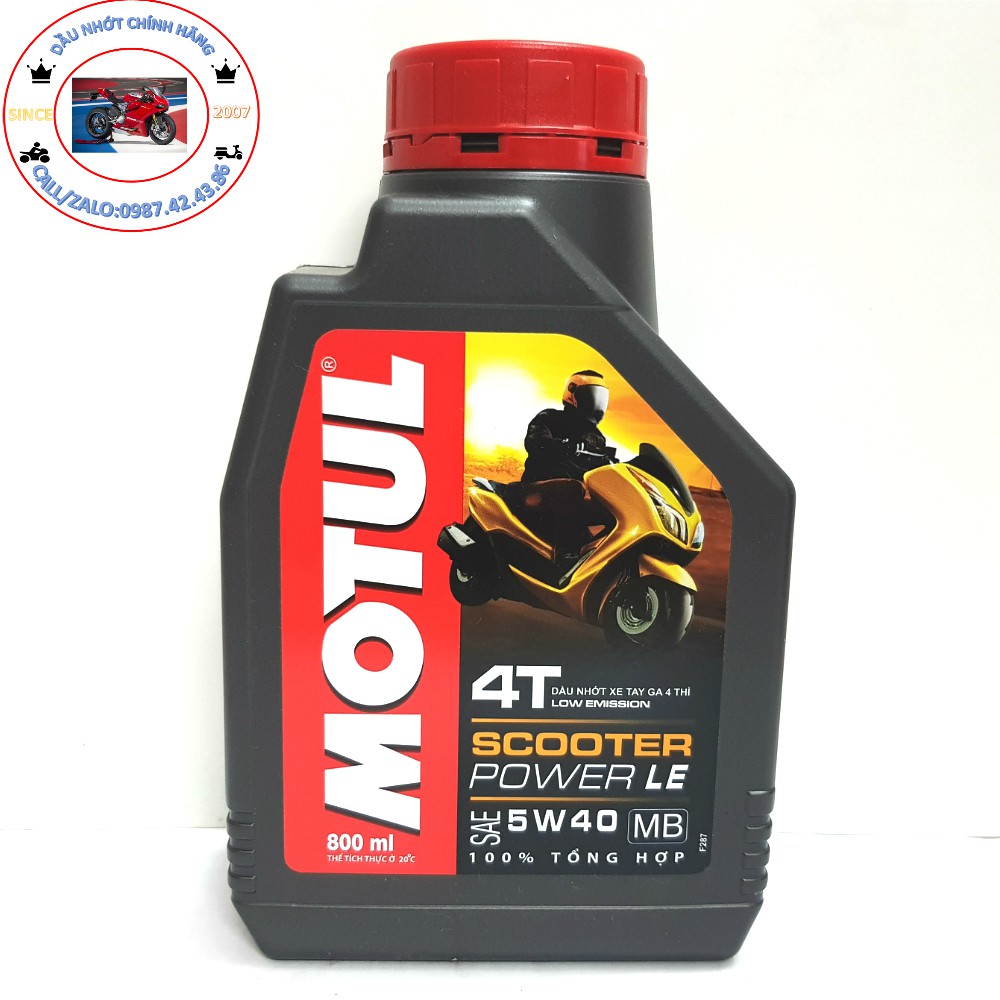 NHỚT XE TAY GA CAO CẤP MOTUL POWER LE 800ML