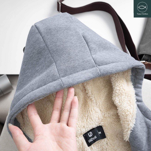 Áo khoác nỉ lót lông cừu, áo hoodie nam nữ unisex 5 màu,mặc đẹp thời trang chuẩn form dáng, thời trang T&amp;H