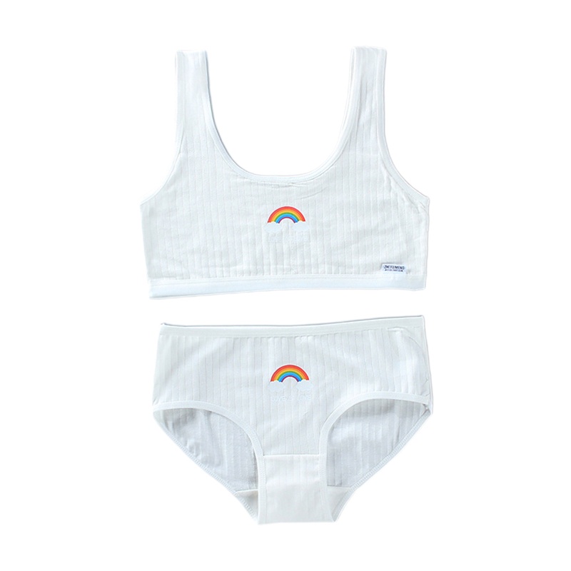 Bộ Đồ Lót 2 Món Bằng Cotton In Họa Tiết Thời Trang Quyến Rũ Cho Nữ