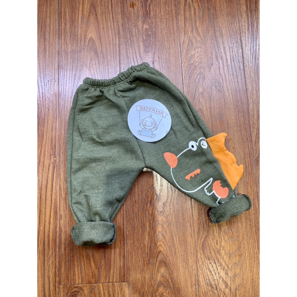 Quần Thu Đông Bé Trai Dáng Bomber In Hình Khủng Long Đáng Yêu