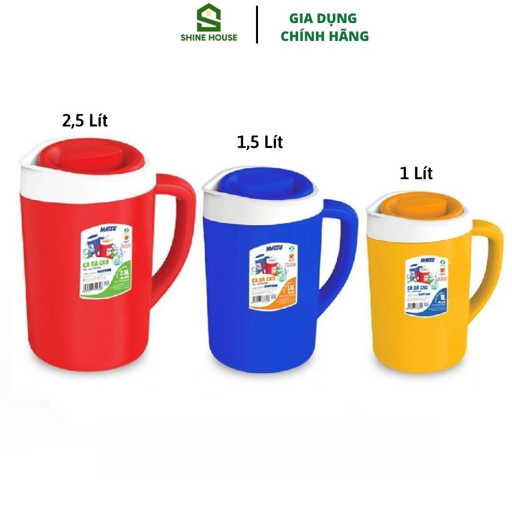 Ca Đá Cao Giữ Nhiệt Đựng Nước Duy Tân Dung Tích 1L/1,5L/2,5L