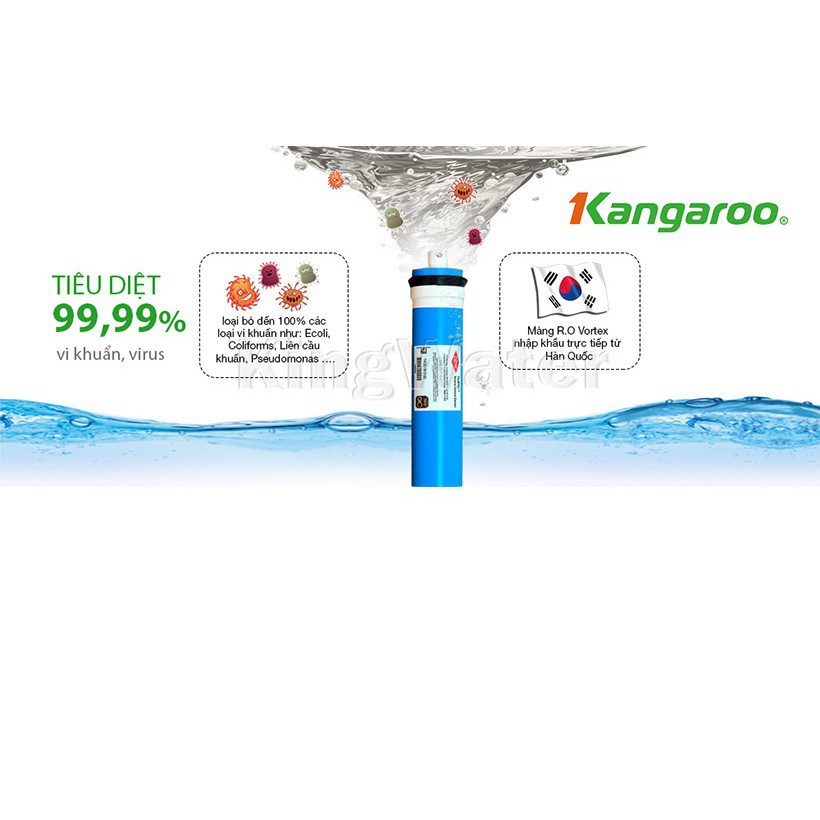 Máy Lọc Nước RO Hydrogen Superstyene KANGAROO KG10G5VTU (10 cấp lọc - Bao gồm tủ cường lực)