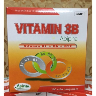 Vitamin 3B viên nang mềm Abipha hộp 100 viên