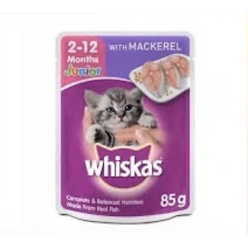 [Mã NGOCBOI97 giảm 15% đơn 500k] Pate Whiskas gói 85gr( mèo con)