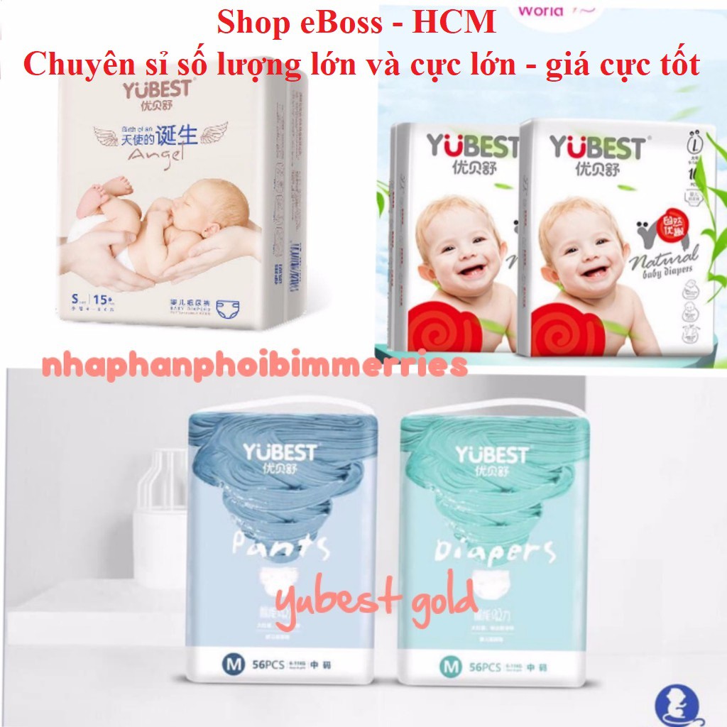 HCM Tã Bỉm Yubest Gold Angle Natural Night dán quần Size