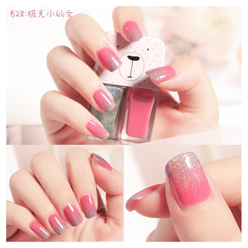 Full Set 2 Chai Sơn Móng Tay Nhũ + Lì Fairy's Gift 2*6ML