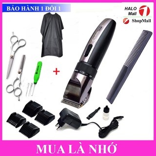 Tông Đơ Cắt Tóc CODOL 531 TẶNG Bộ Kéo Cắt Tỉa + Lược + Áo Choàng + Lấy Ráy Tai Có Đèn - Tăng Đơ Hớt Tóc Người Lớn