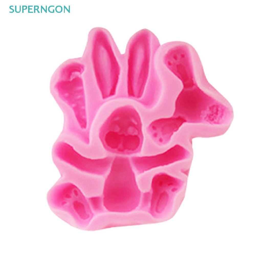 Khuôn Silicone Làm Bánh Tạo Hình Thỏ Phục Sinh 3D Độc Đáo Tiện Dụng