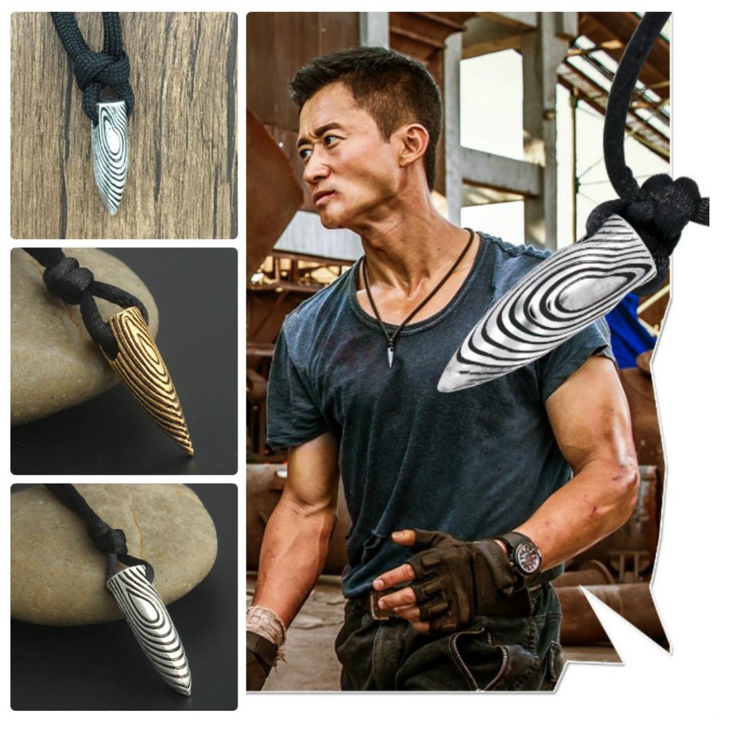 Vòng cổ Viên Đạ n Thép Cá Tính Mạnh Mẽ VCVIENDAN02