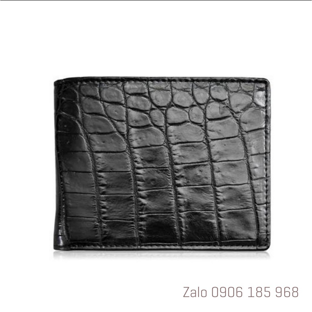 Ví Da Nam Cá Sấu Cao Cấp 1 Mặt Sang Trọng