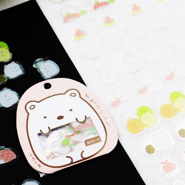 Bộ 50 sticker trong suốt dễ thương (SB03)