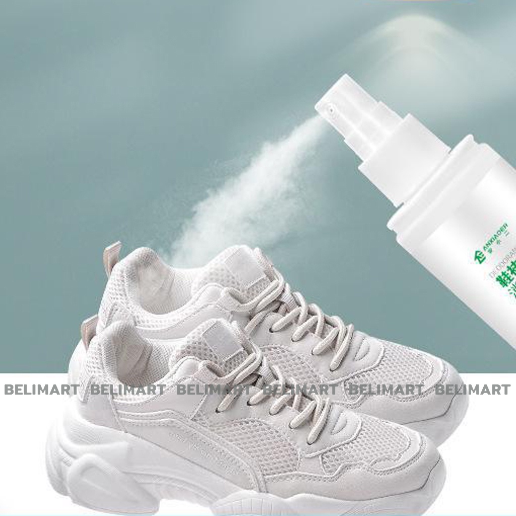 Xịt khử mùi giày dép 100ml giúp kháng khuẩn, tạo hương thơm dịu nhẹ BELI BL032