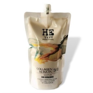 Hấp dầu Hetepi Keratin Collagen 3 in 1 hồi sinh tóc nát 1000ml