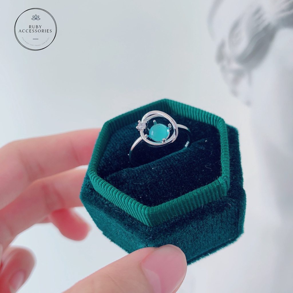Nhẫn bạc S925 nguyên chất Ruby Accessories (dạng hở, dễ thay đổi kích thước) - NB16