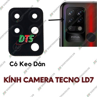 Mặt kính camera tecno LD7 sẵn keo dán