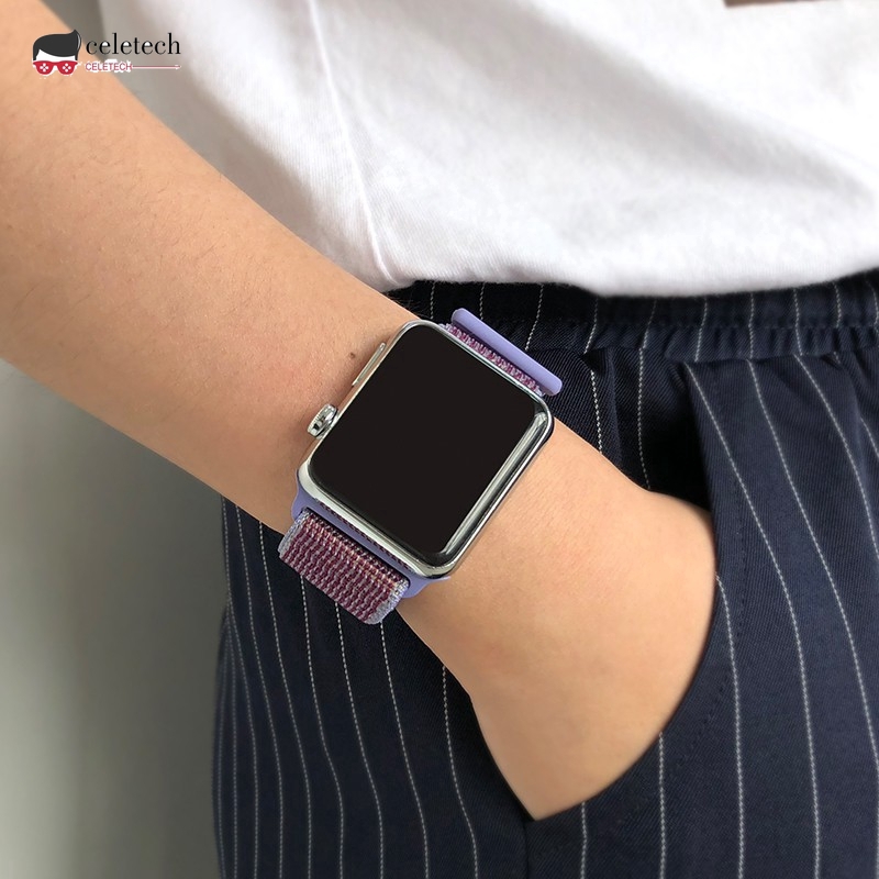 Dây nylon mềm cho đồng hồ thông minh đeo tay Apple iWatch 1/2/3/4
