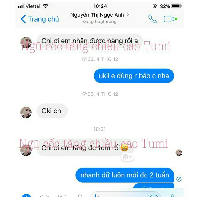 Tăng chiều cao Tumi dạng viên