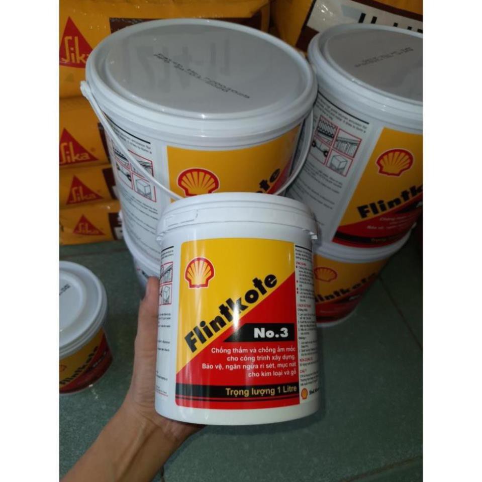 Sell Flintkote No.3  - Lon 1 lít - Chống thấm gốc Bitum đàn hồi một thành phần - Dùng cho bể cá