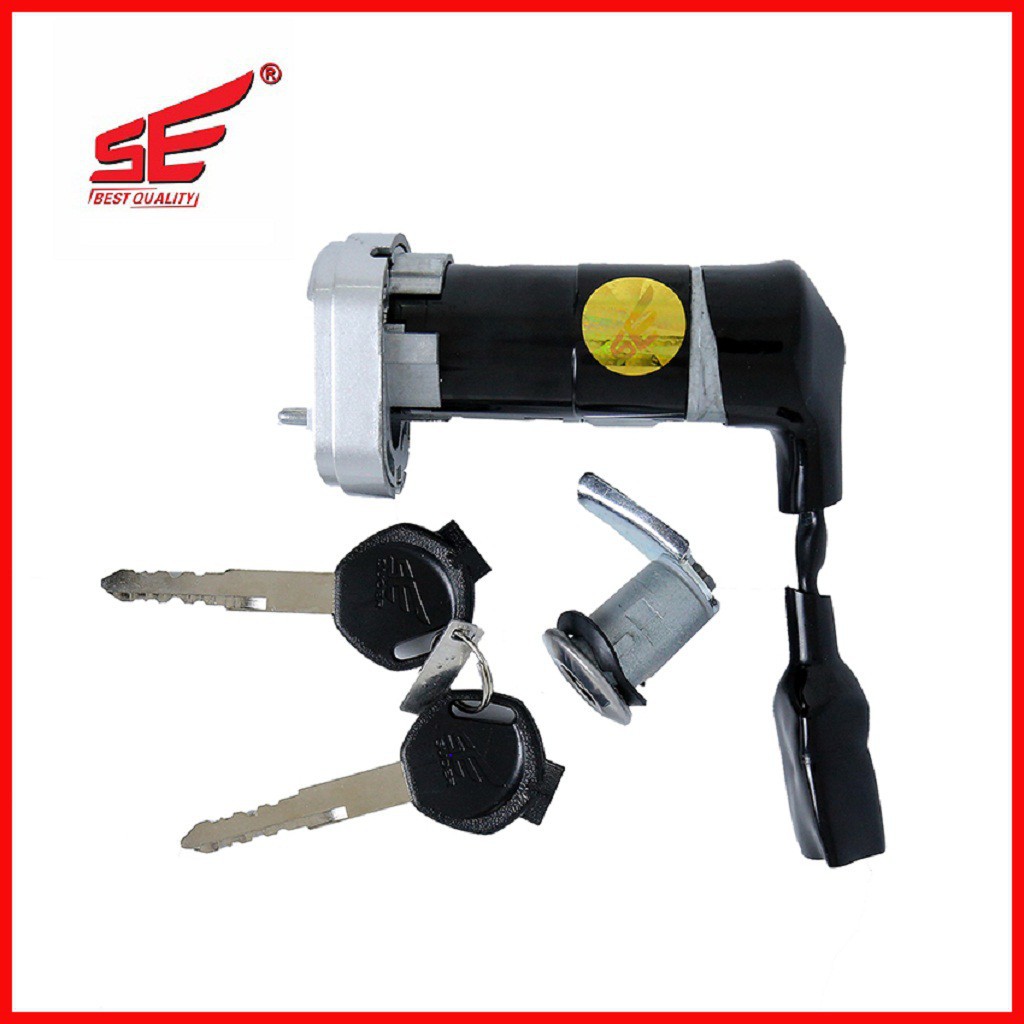 Bộ ổ khóa xe máy WAVE BLADE 110cc năm 2016 2 cạnh thương hiệu SE