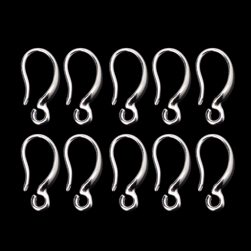 ✿INF✿10 Pcs S925 Silver Plated Ear Hook DIY Jewelry Findings