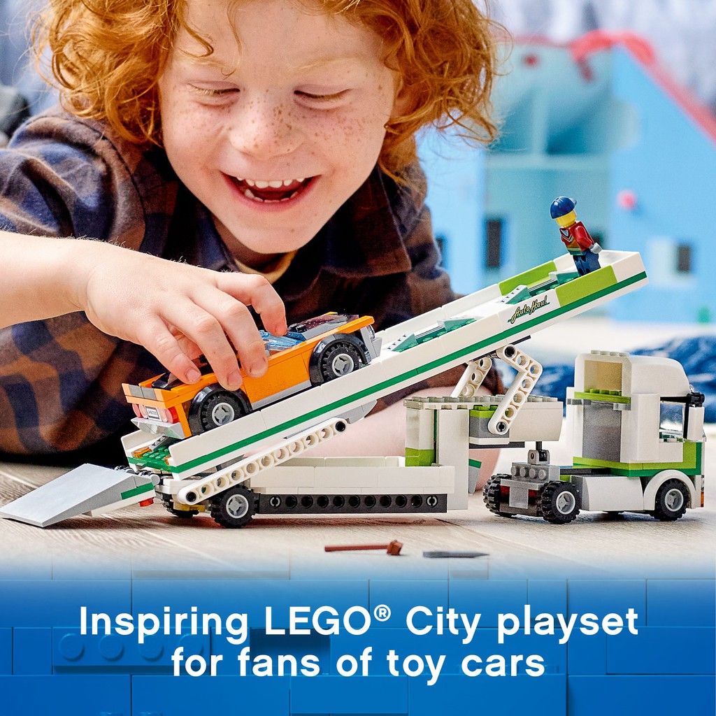 LEGO CITY 60305 Xe Kéo Vận Chuyển Ô Tô ( 342 Chi tiết) Bộ gạch đồ chơi lắp ráp cho trẻ em