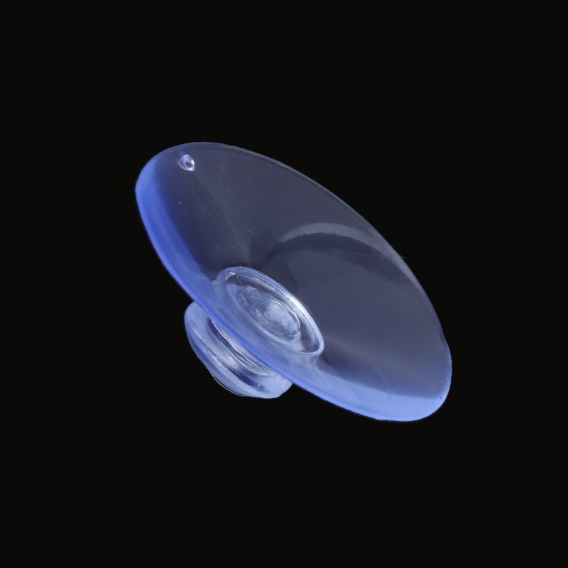 Set 100 Cốc Hút Nhựa Pvc Trong Suốt Hình Nấm Không Móc Hít Tường / Kính / Bàn