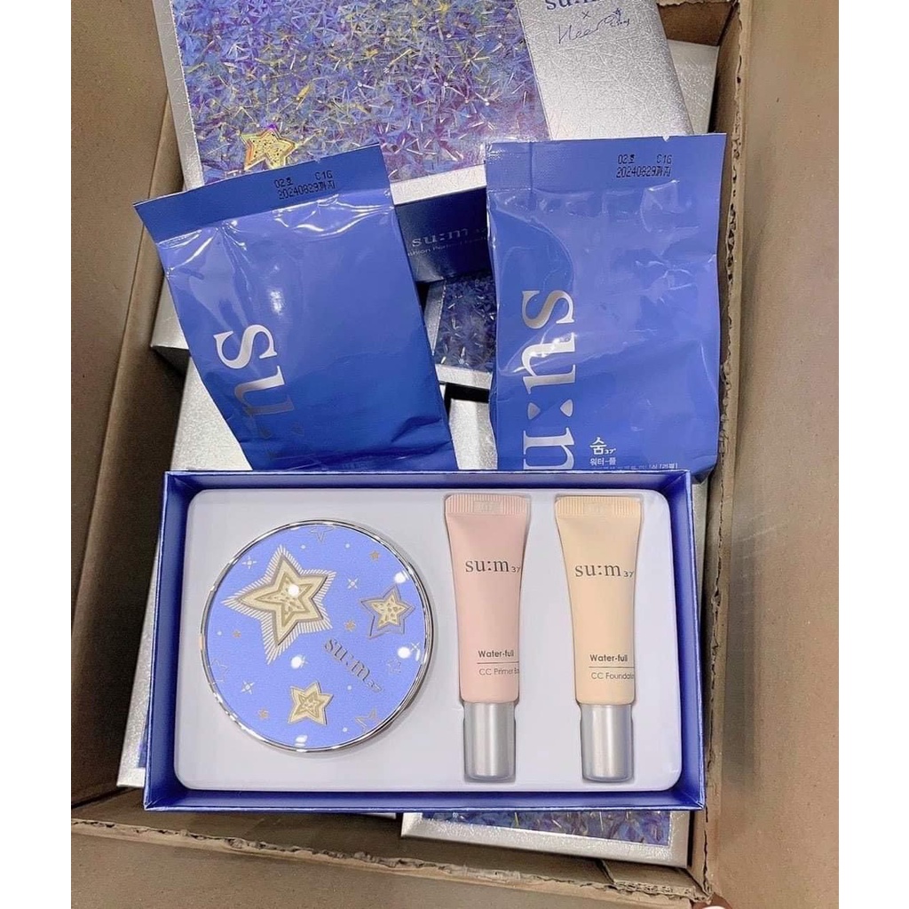 [AUTHENTIC,BAO CHECK] SET PHẤN ƯỚT SU:M37° XANH CAO CẤP - PHIÊN BẢN GIỚI HẠN | BigBuy360 - bigbuy360.vn