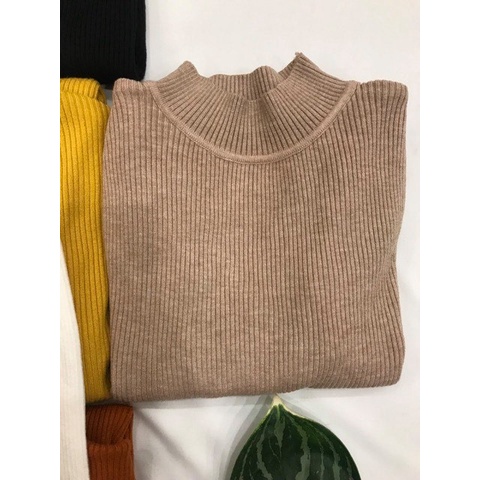 Áo len nữ cổ 3 phân áo len tăm hàng quảng châu loại 1 dày đẹp Ara | BigBuy360 - bigbuy360.vn