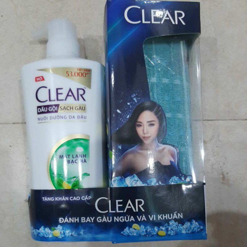 Dầu gội clear bạc hà 630gr