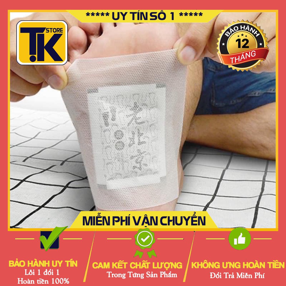 [Hàng Loại 1]  Miếng dán bàn chân - Thải độc tố [ Ngủ ngon - đẹp da- Hộp 50 miếng ] .