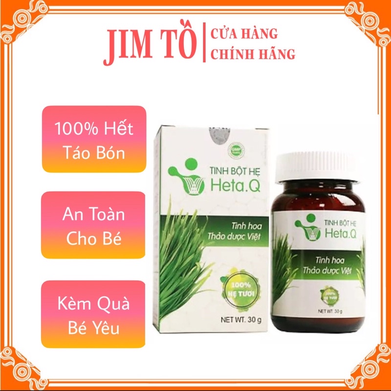 Tinh bột hẹ Heta Q hỗ trợ táo bón, biếng ăn ở trẻ nhỏ