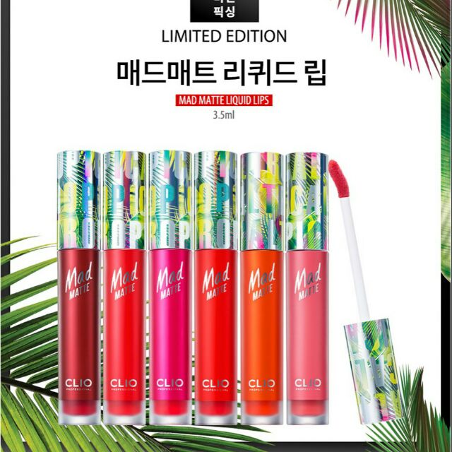 Son lì Clio Mad matte liquid lips- hàng limited edition 3.5m