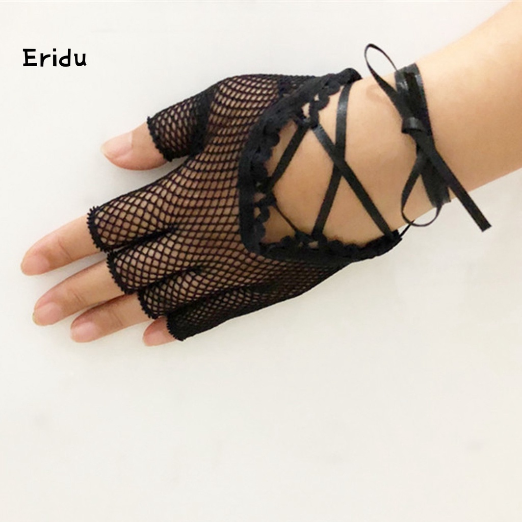 Găng Tay Đen Thiết Kế Đục Lỗ Thân Thiện Với Làn Da Dùng Khi Dự Tiệc