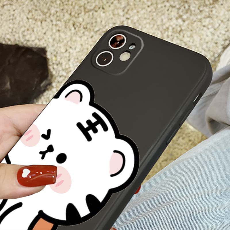 Ốp Điện Thoại Mềm Chống Sốc Hình Hổ 1 Cho iPhone 14 13 12 Mini 11 Pro MAX XR X XS MAX 8 7 6 Plus SE3 SE2