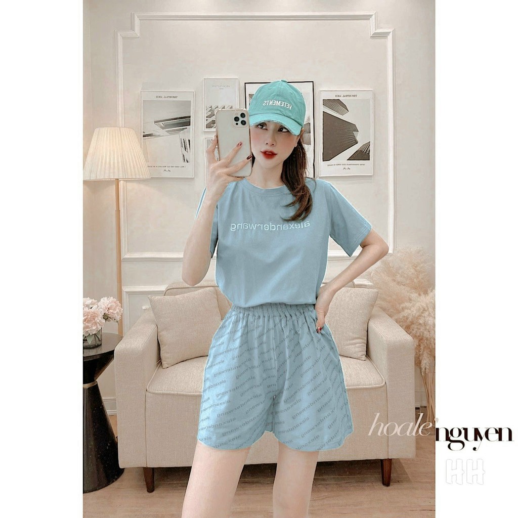 sét bộ thun nữ tici oá phông quần đùi có túi