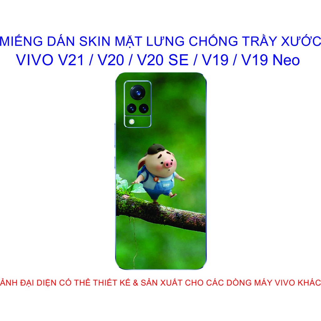 Miếng Dán Skin mặt lưng VIVO V21 / V20 / V20 SE / V19 / V19 Neo chống trầy xước